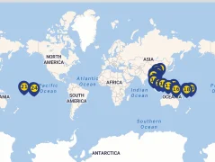 Mapa plavby